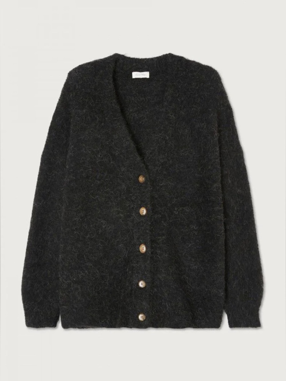 American Vintage Dark Gray Button-Up Cardigan Foubay